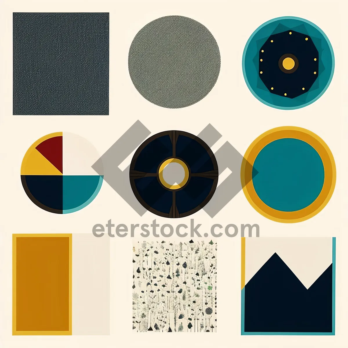 Picture of Shiny Circle Web Icons Design Set