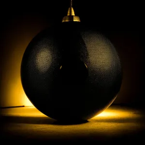 Festive Lightbulb Celebration: Shiny Christmas Ornament