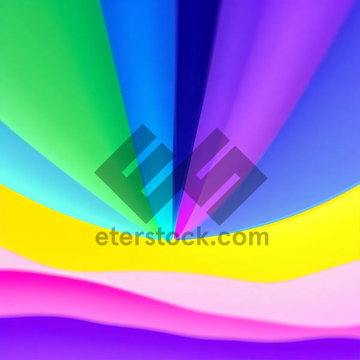 Picture of Colorful Graphic Pattern with Futuristic Gradient Lighting