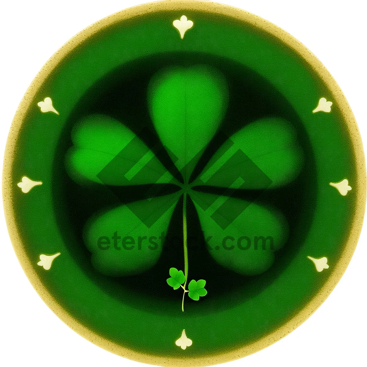 Picture of Fresh Clover Leaf: A Symbol of Healthy Food and Growth