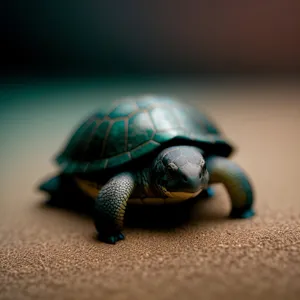 Cute Terrapin Turtle: Slow Reptile with a Protective Shell