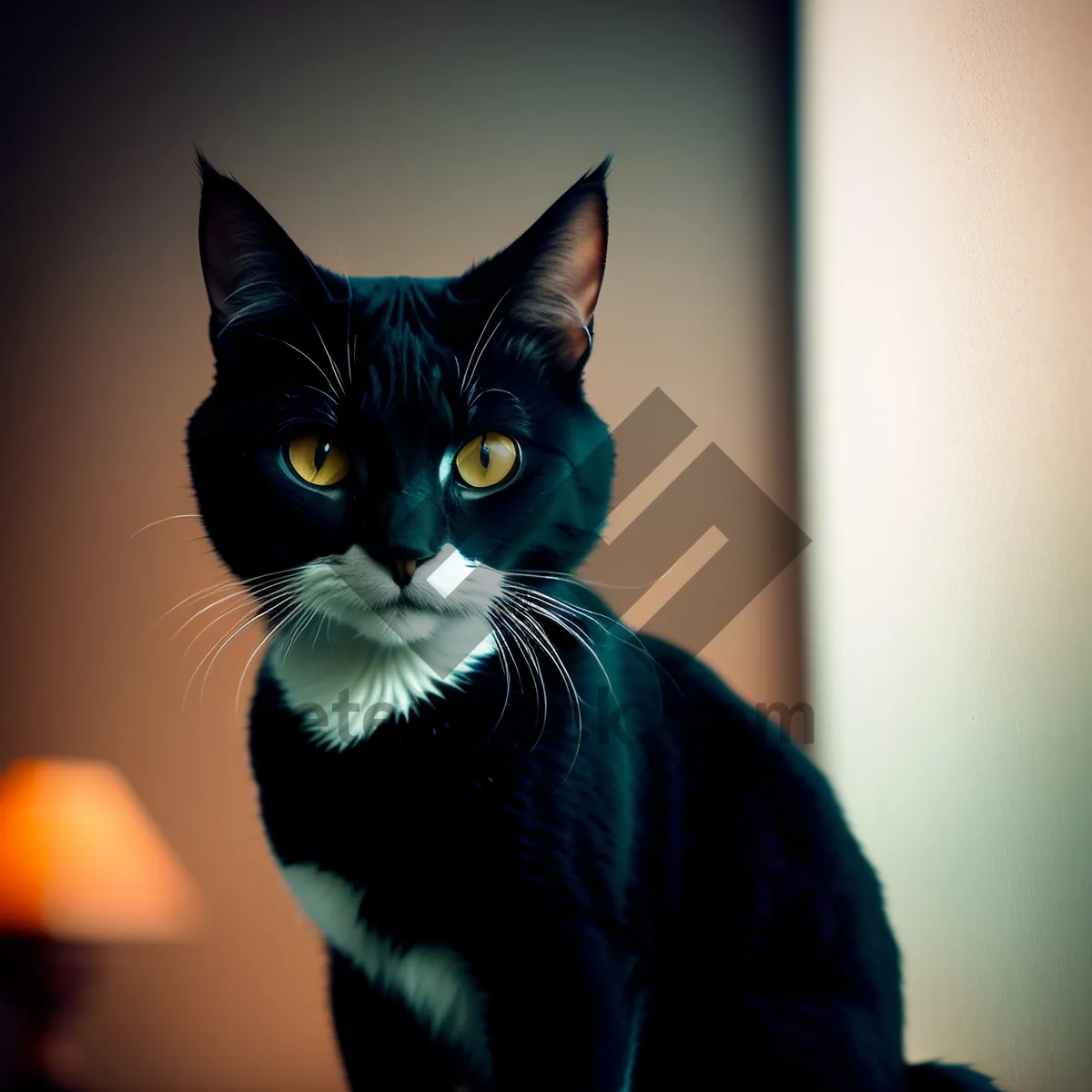 Picture of Furry Friend with Playful Eyes: Adorable Tabby Kitten