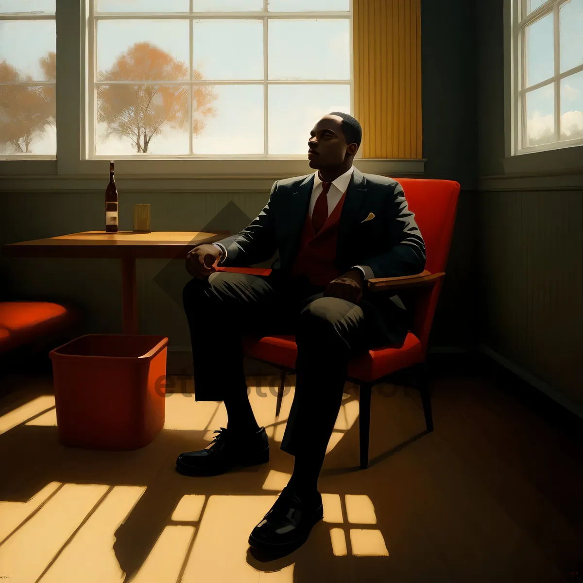 Picture of Corporate Team Meeting in Modern Office Setting