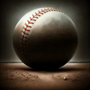 Baseball Game Equipment - Leather Glove and Ball