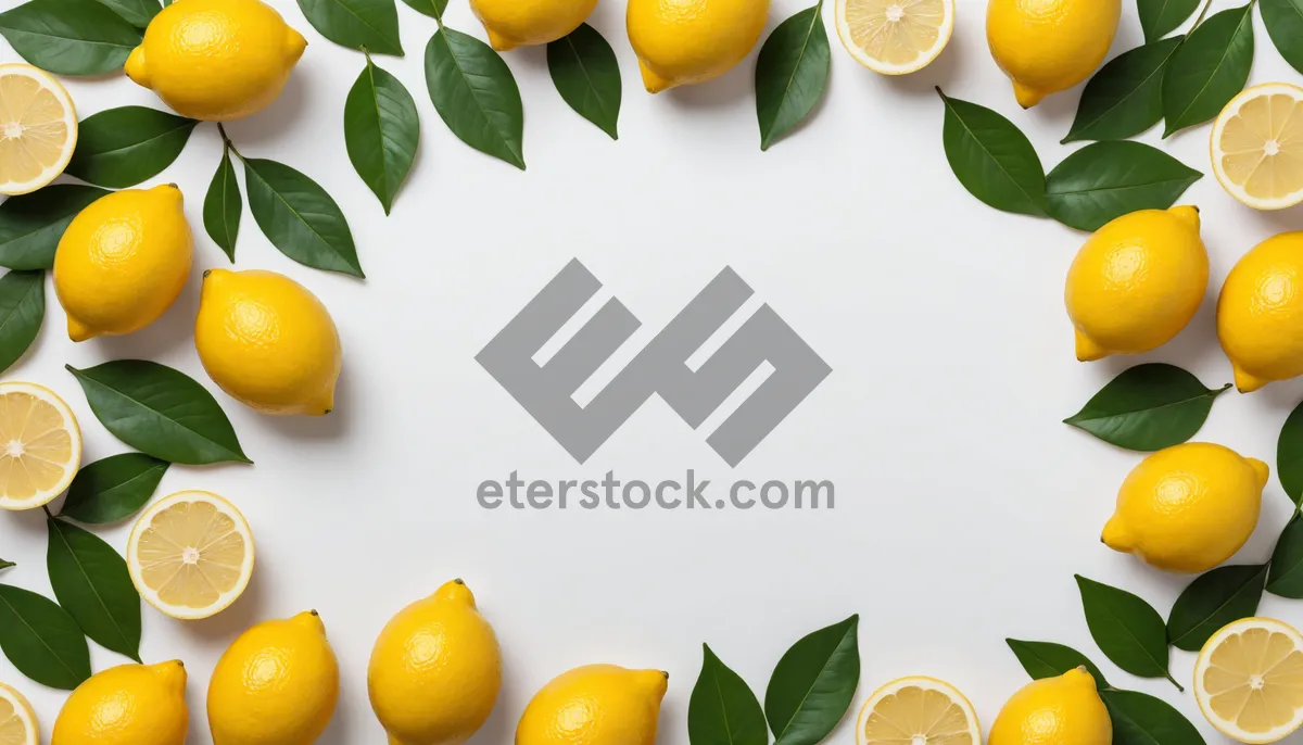 Picture of Fresh Organic Citrus Fruit Yellow Lemon