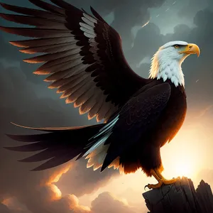 Majestic Wings: Bald Eagle in Flight