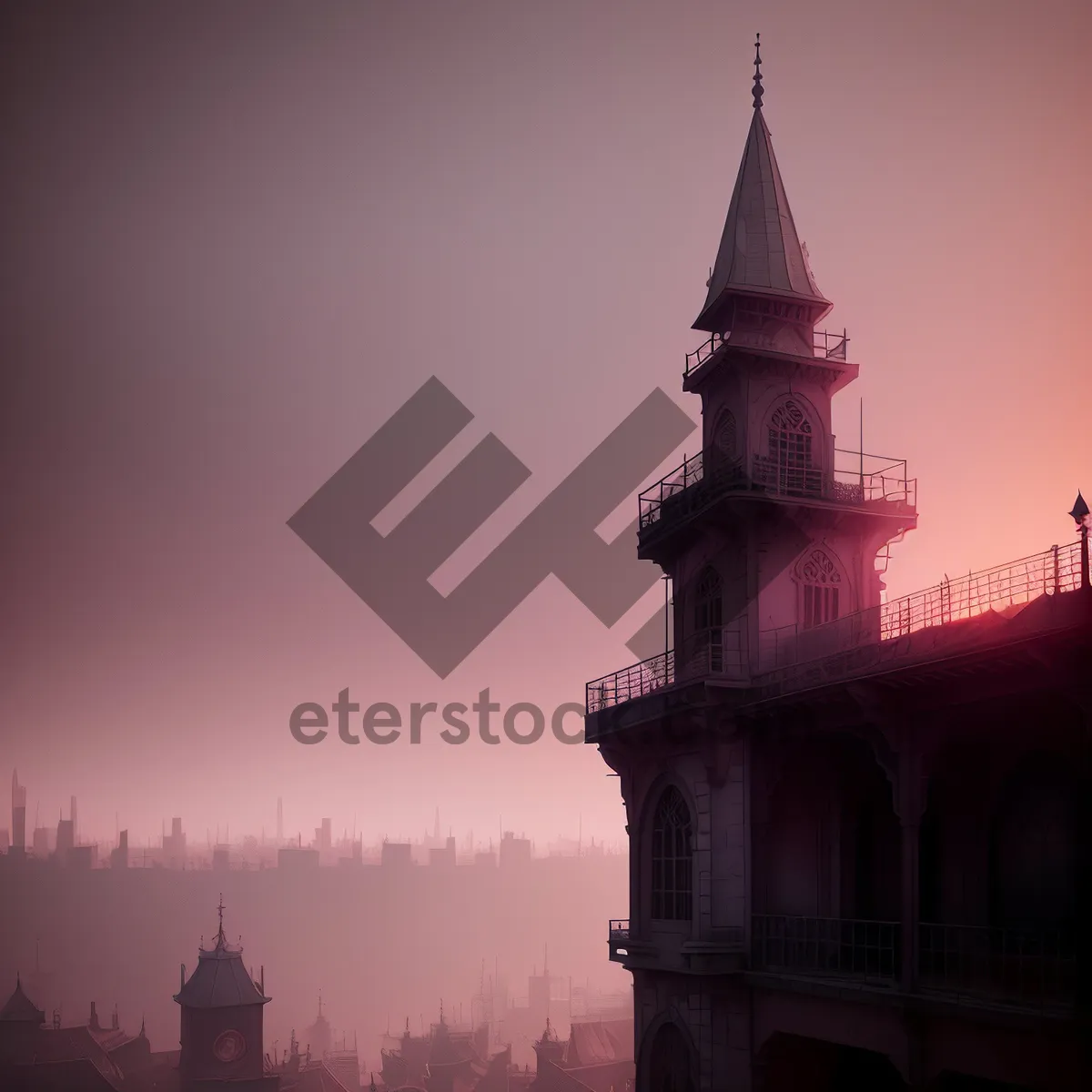 Picture of Old City Temple Tower: Historic Landmark with Ancient Architecture