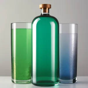 Transparent Glass Vodka Bottle for Spa Hygiene