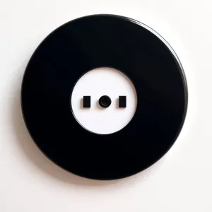 Shiny Black Audio Disk Icon