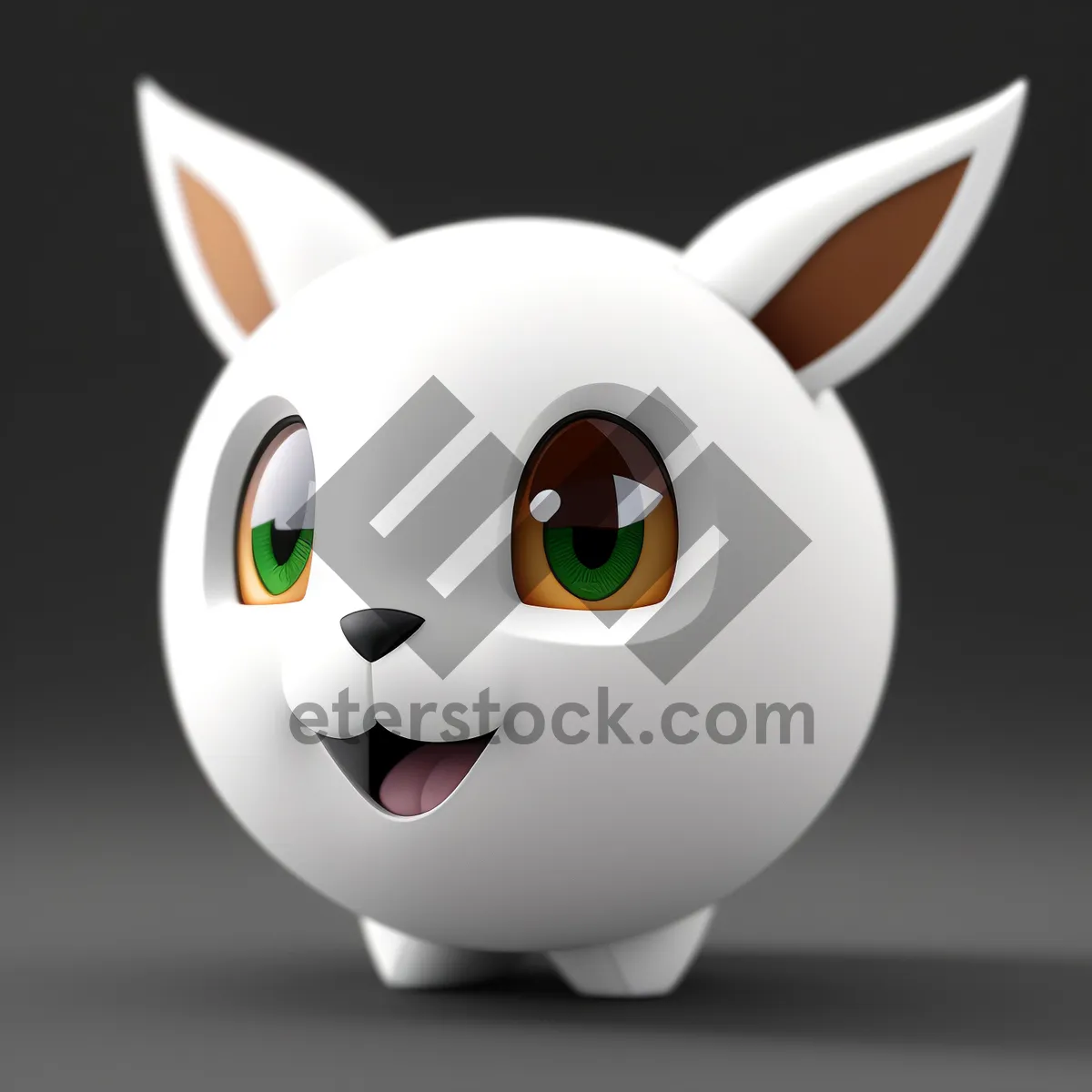 Picture of Cartoon Piglet 3D Symbol Pig Character