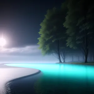 Sunset Serenity: Tropical Beach Paradise with Clear Blue Waters