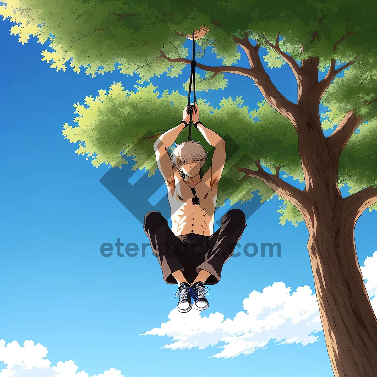 Picture of Sky Swing: Outdoor Playtime with Mechanical Device