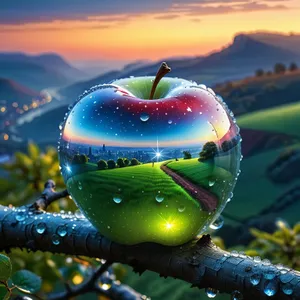 Fresh Healthy Apple, Delicious Nutritious Fruit for Diet