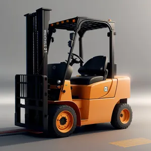 Heavy-duty Forklift in Industrial Setting