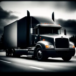 Highway Hauler: Fast-moving truck transporting cargo