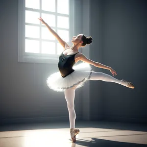 Graceful Teenager Performing Modern Ballet Dance