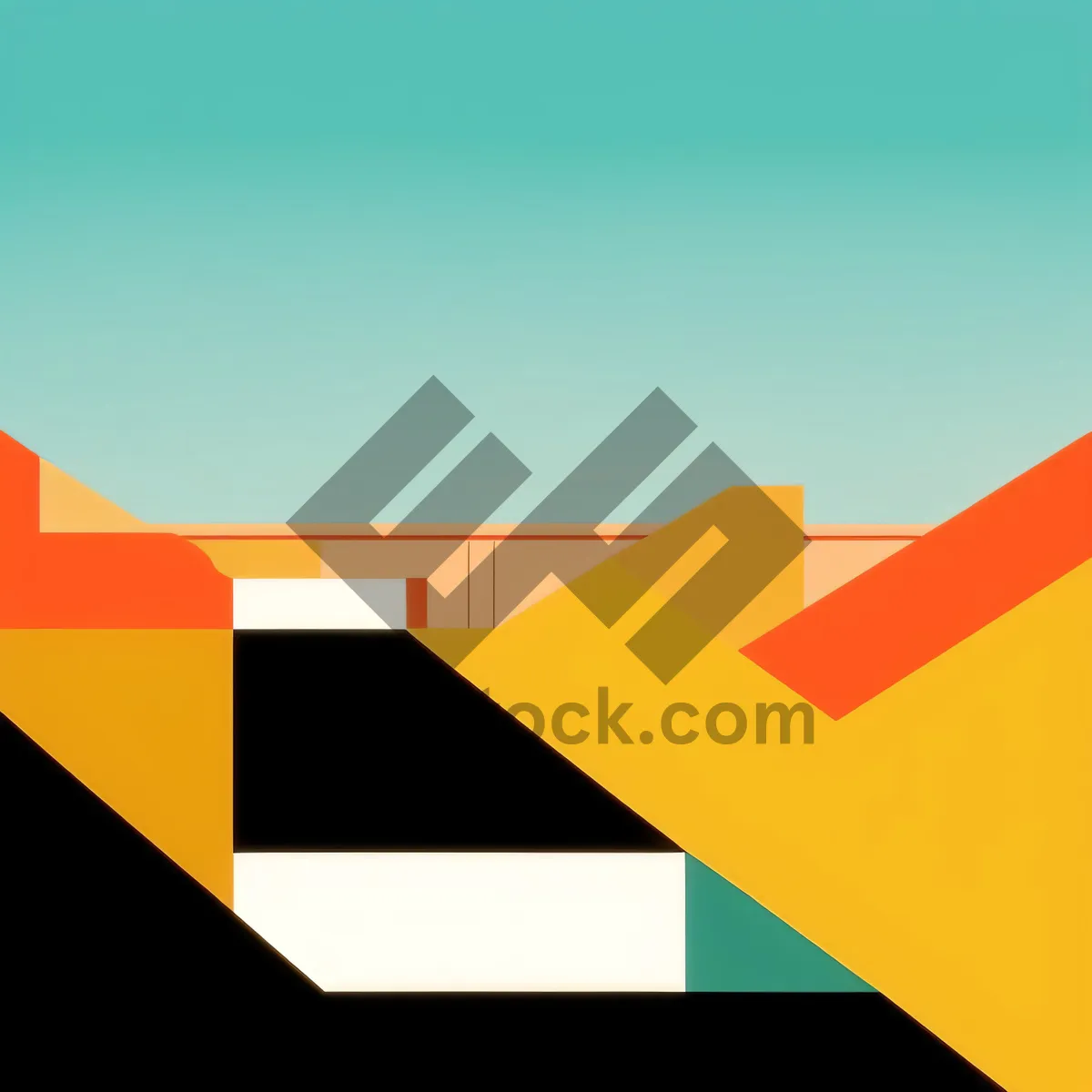 Picture of Patriotic 3D country flag graphic design symbol