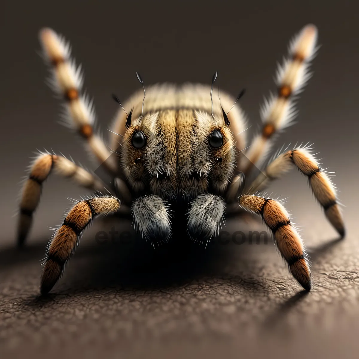 Picture of Predator with Hairy Legs: Scary Wolf Spider