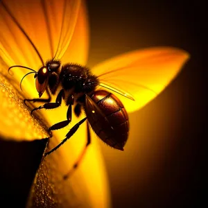 Vibrant Yellow Butterfly Perched on Flower