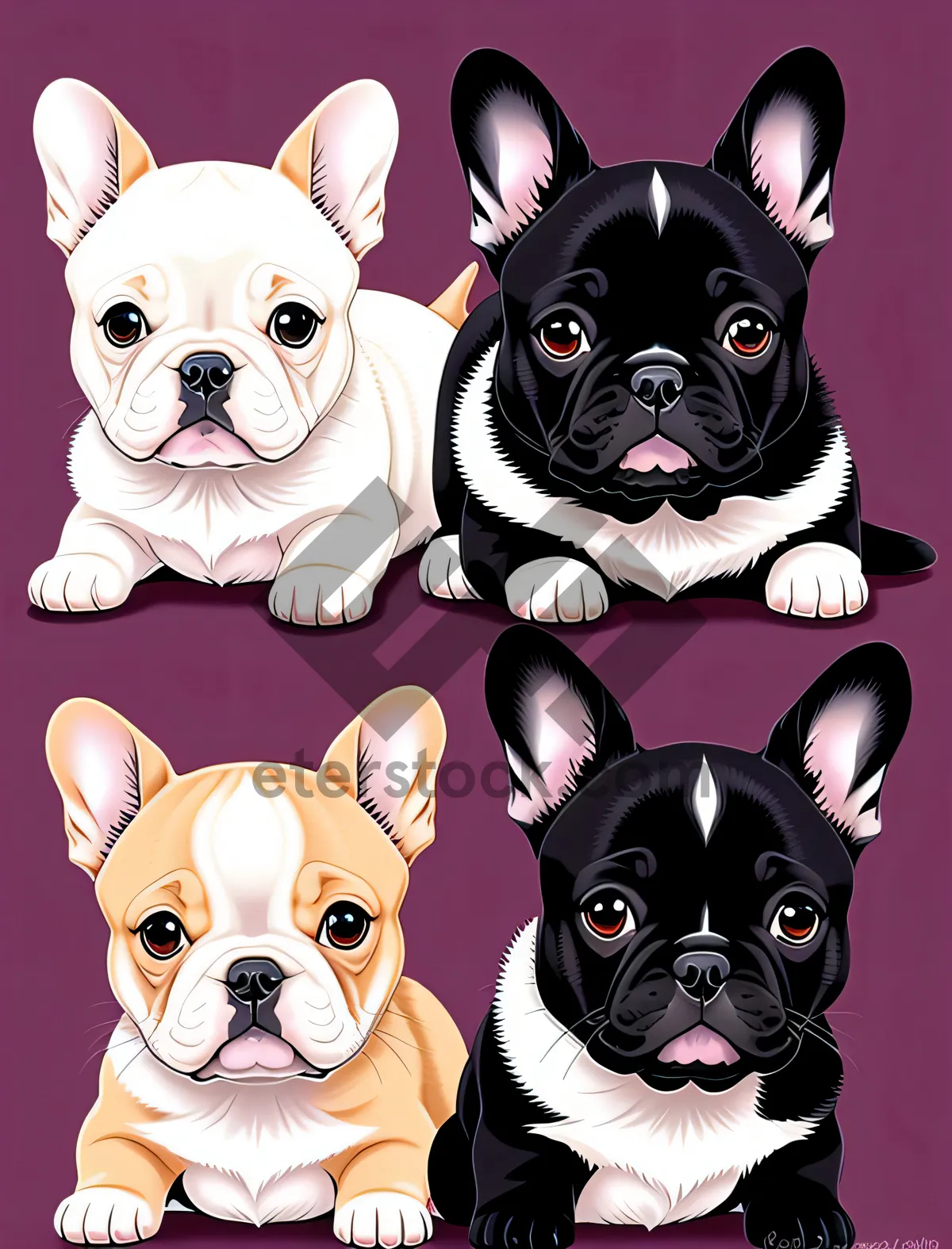 Picture of Purebred Bulldog Puppy - Adorable Canine Companion