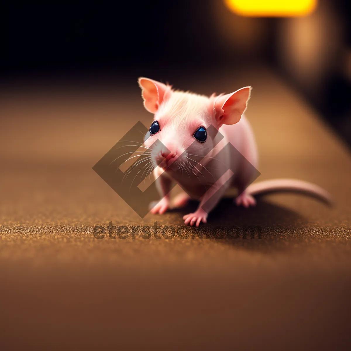 Picture of Furry Savings: Adorable Rodent with Fluffy Ears