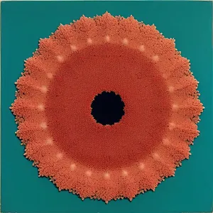Infectious Tooth - Microorganism Circle with Sea Urchin Gear