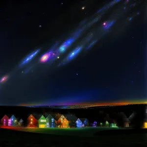 Cosmic Galaxy Night Sky Star Bright Backdrop Photo.