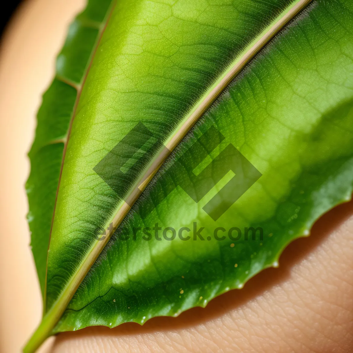 Picture of Fresh Okra Leaves: Vibrant Garden Harvest