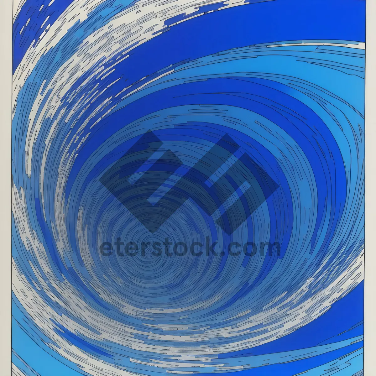 Picture of Fluid Oceanic Ripple: Colorful Marine Fractal Background