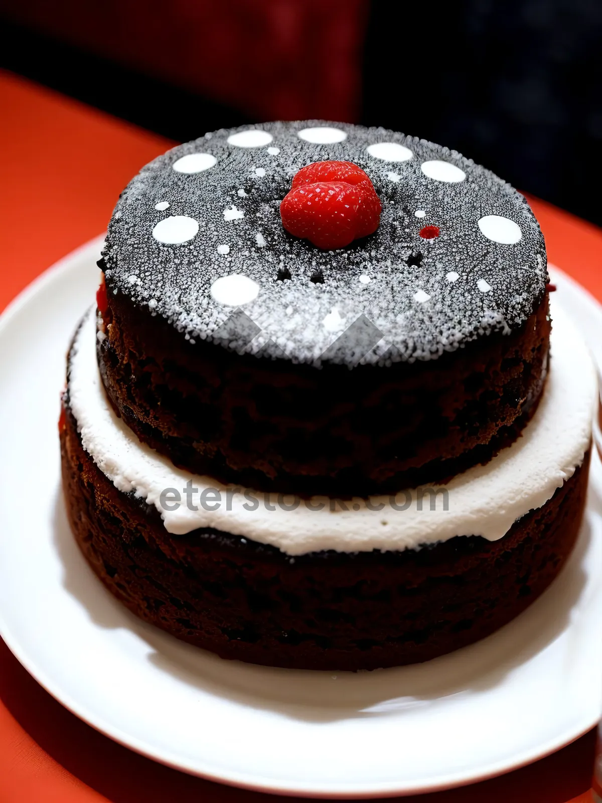 Picture of Delicious Berry Chocolate Trifle with Fresh Mint