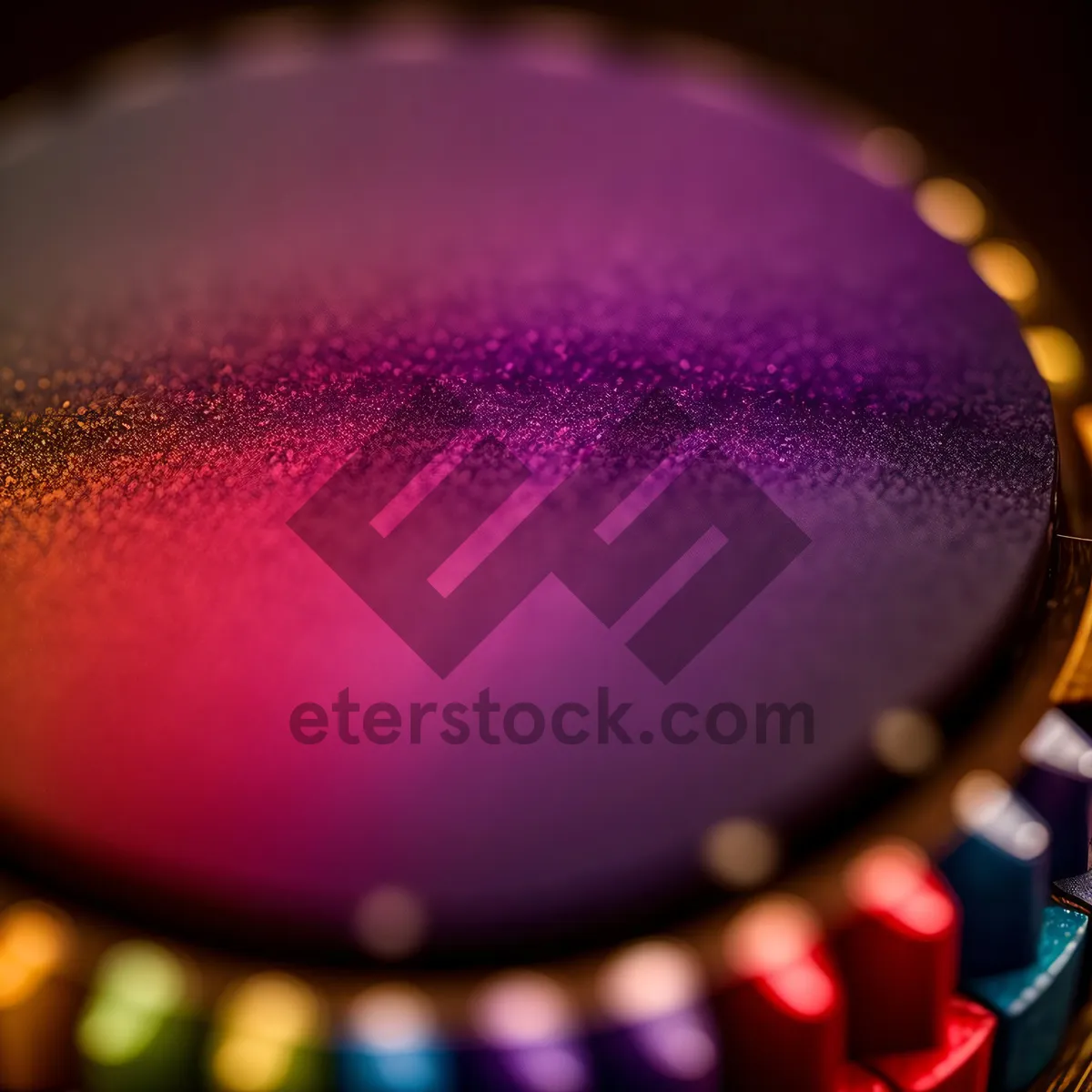 Picture of Vibrant LED Circle in Colorful Glow