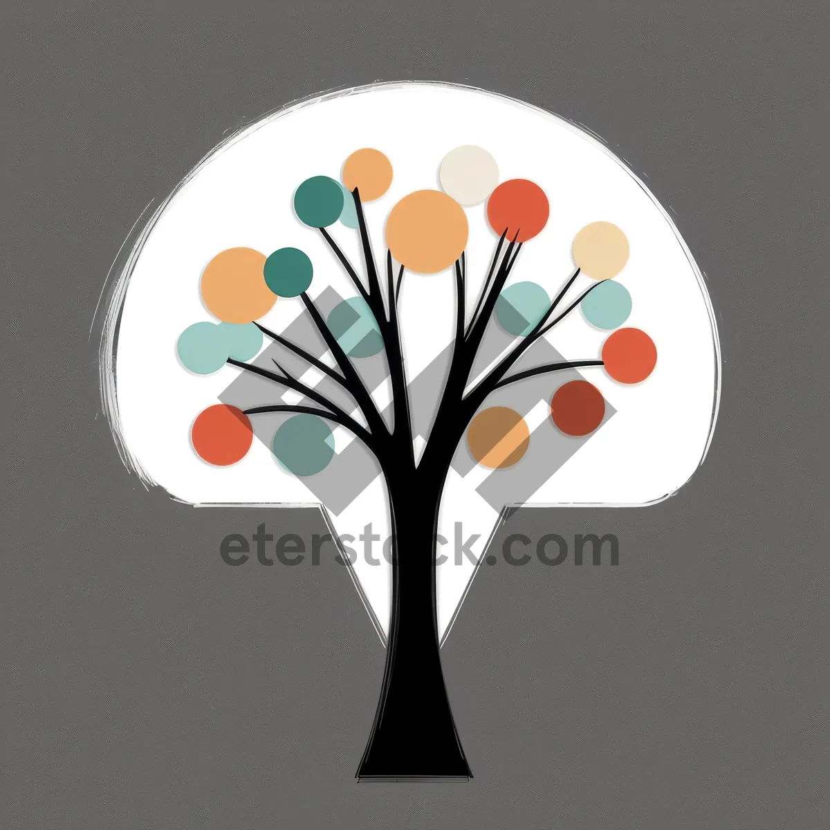 Picture of Floral Leaf Silhouette - Artful Spring Decoration