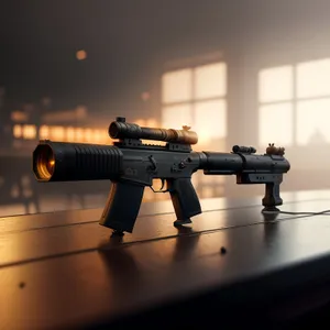 Warrior's Arsenal: Powerful Automatic Assault Rifle