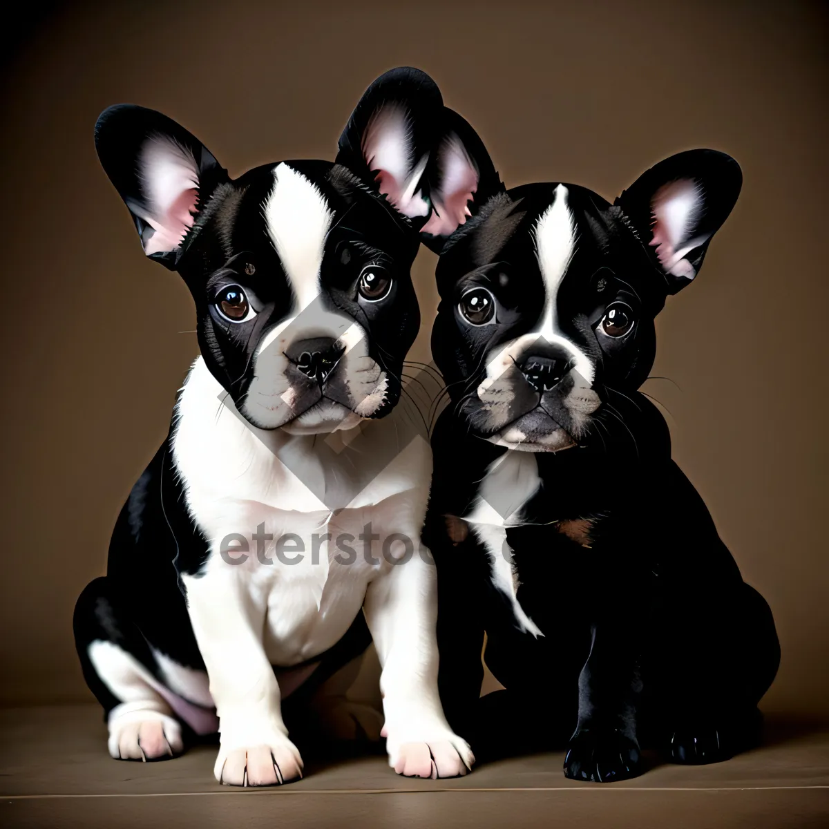 Picture of Adorable Bulldog Puppy - Purebred Terrier Breed