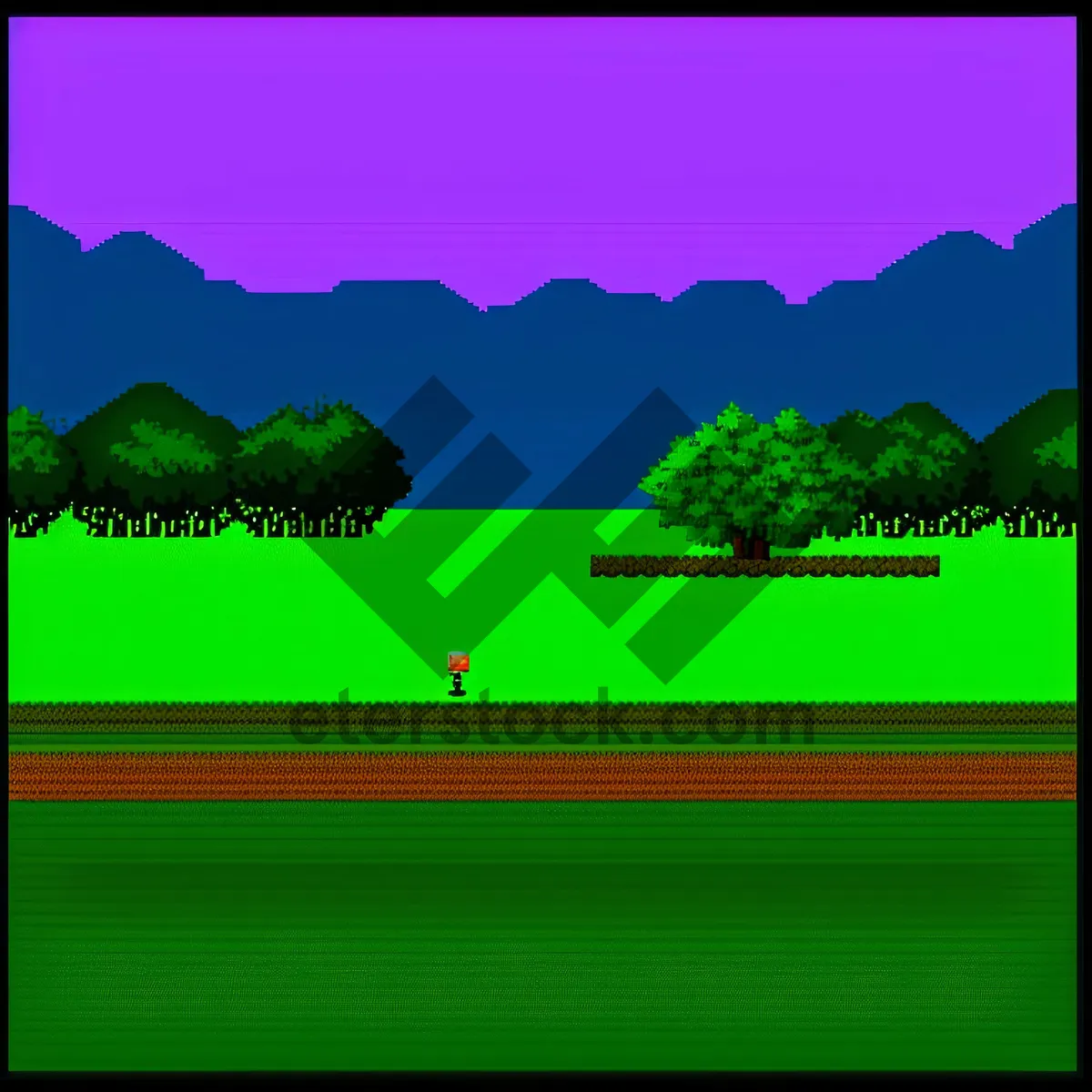 Picture of Lush Countryside Horizon with Vibrant Greenery