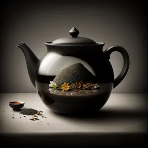 Ceramic Teapot: Traditional China-Inspired Kitchen Utensil for Hot Herbal Tea