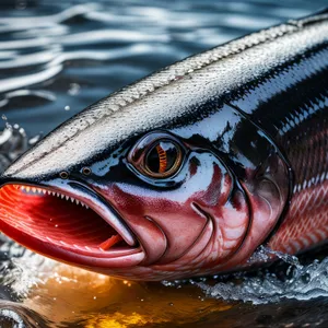 Underwater Feast: Coho Salmon, Tuna, and Bass