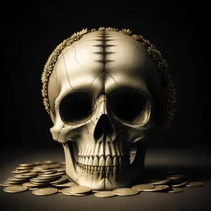 Pirate Skull: Sinister Anatomy of Dread and Death