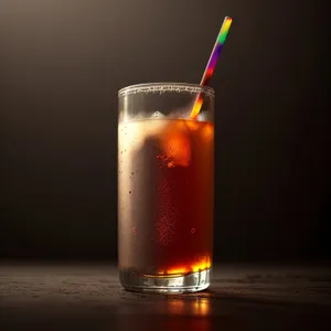 Refreshing Vodka Cocktail with Ice and Fruit