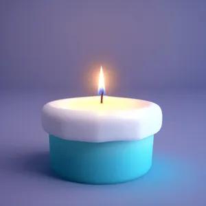 Candlelight spa celebration with burning wax