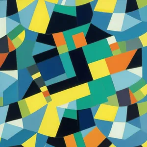 Geometric Checkered Mosaic Tile Design Texture