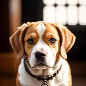 Adorable Purebred Bull Beagle Puppy: Brown-eyed Canine Companion