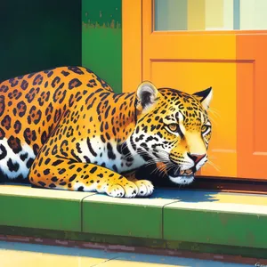 Majestic Jaguar: Powerful Predator with Striking Stripes