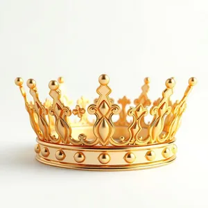 Royal Gold Crown Headdress Decoration