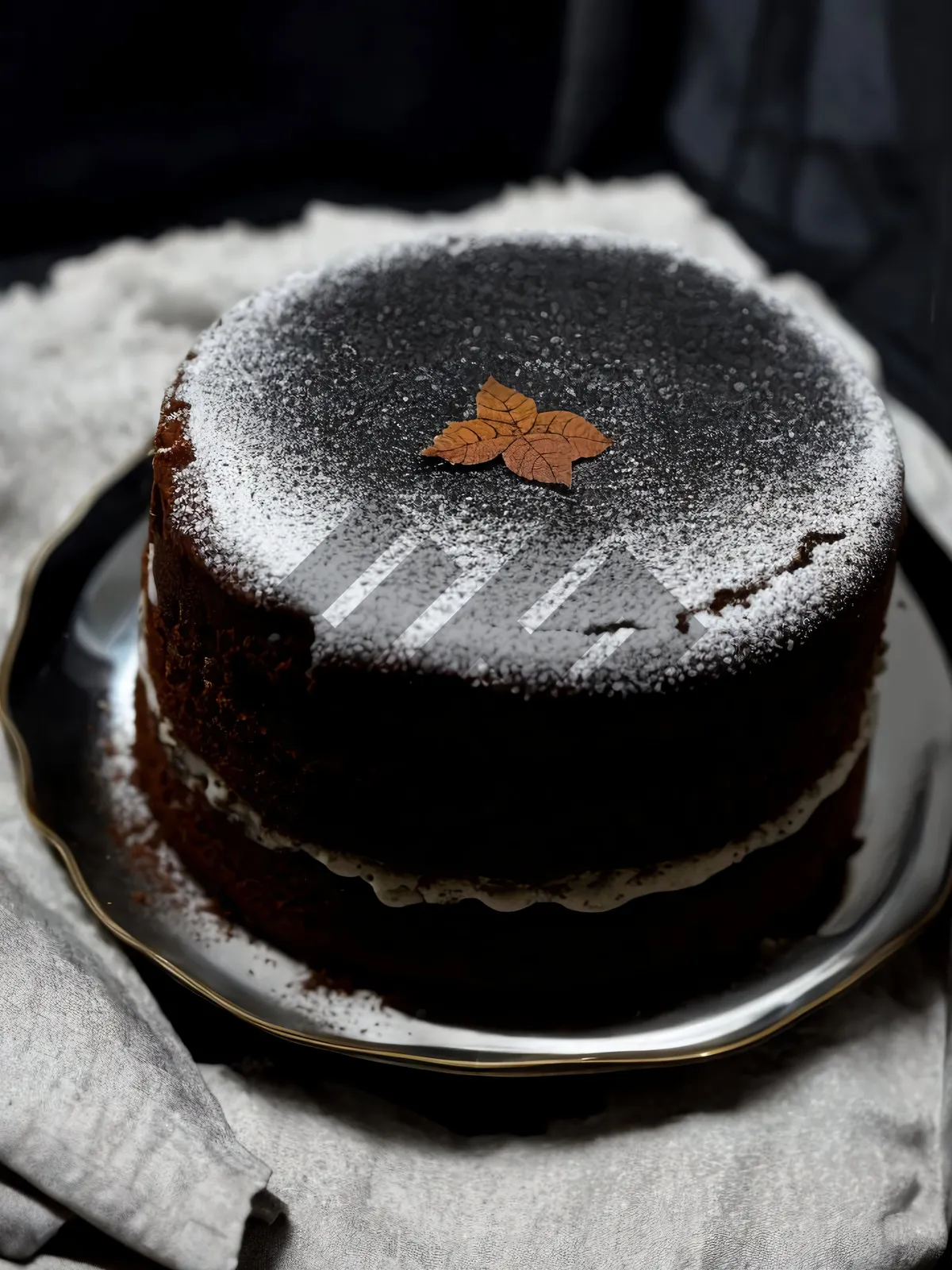 Picture of Decadent chocolate cake with sugary topping