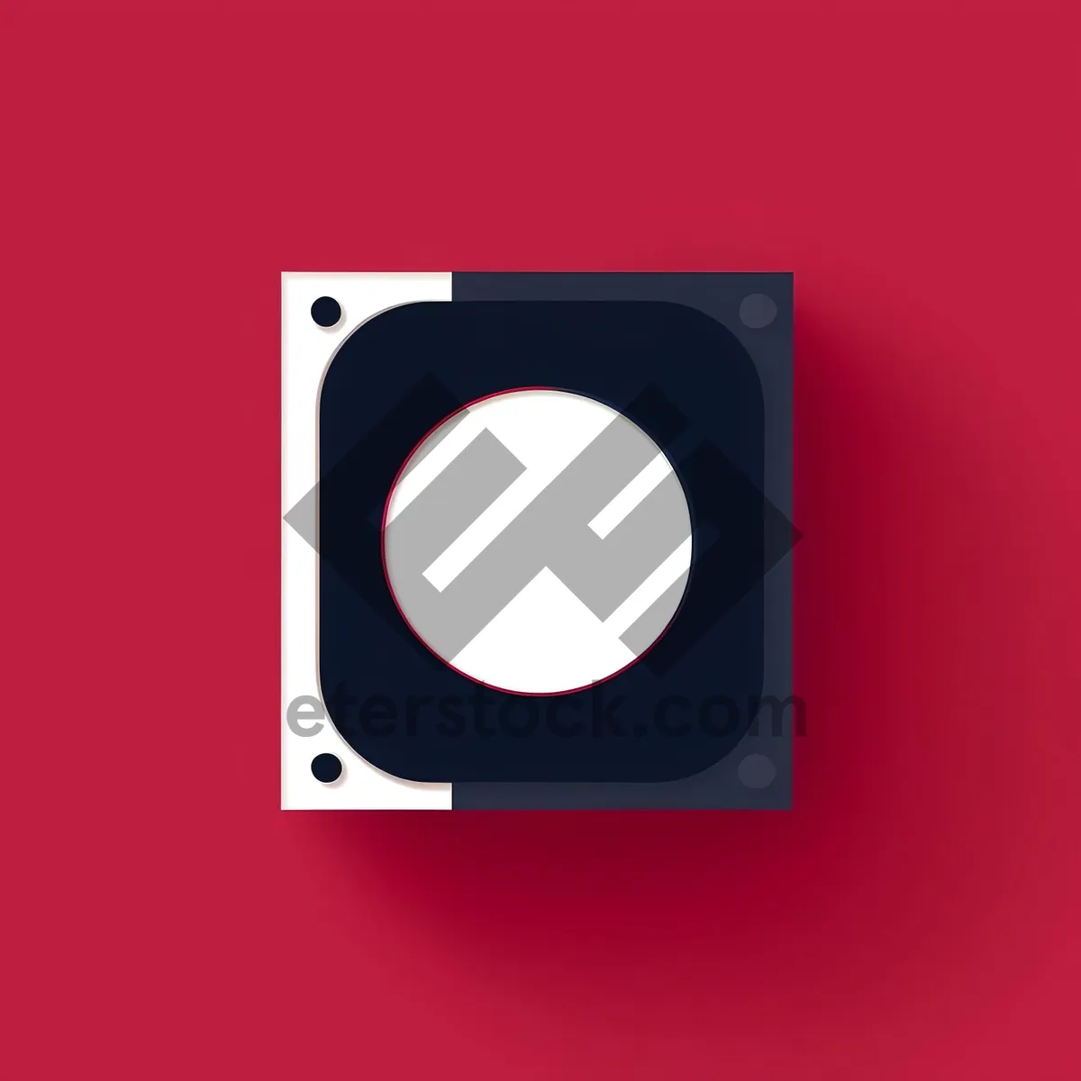 Picture of Modern Shiny Magnetic Diskette Icon Design