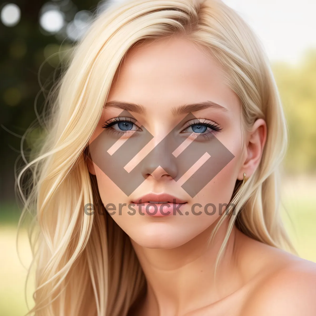 Picture of Stunning blonde model with a radiant smile