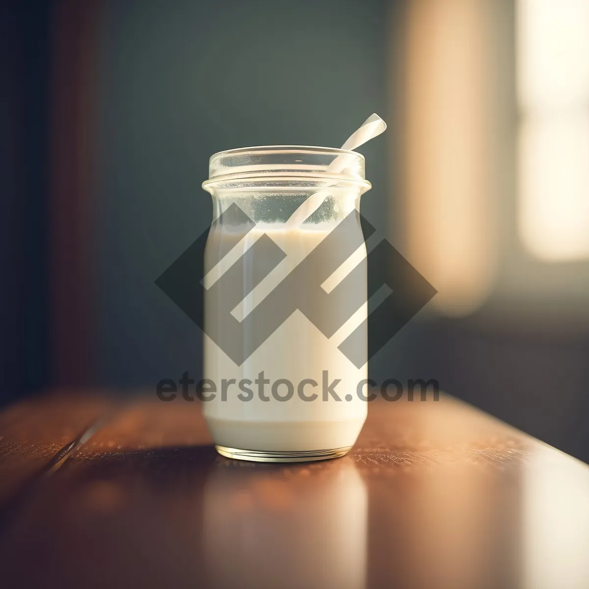 Picture of Healthy Milk Spa Drink in Glass Bottle