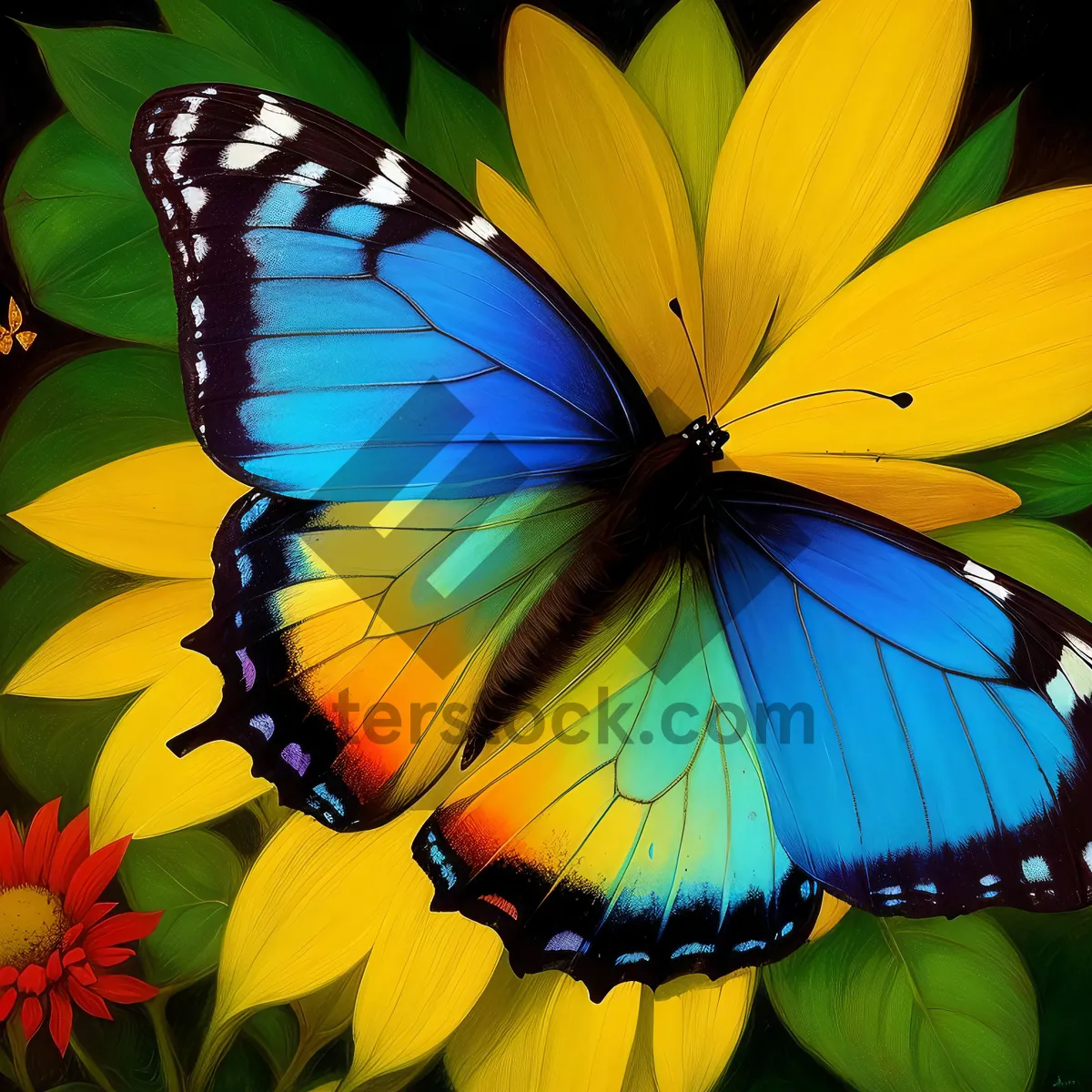 Picture of Colorful Butterfly Wing Canopy Flower Rescue Equipment