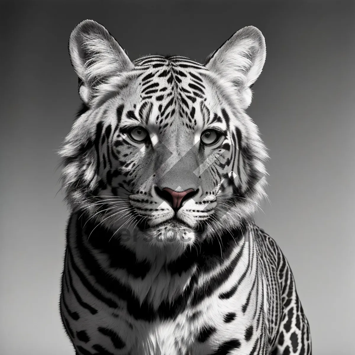 Picture of Fierce Tiger Staring with Intense Eyes